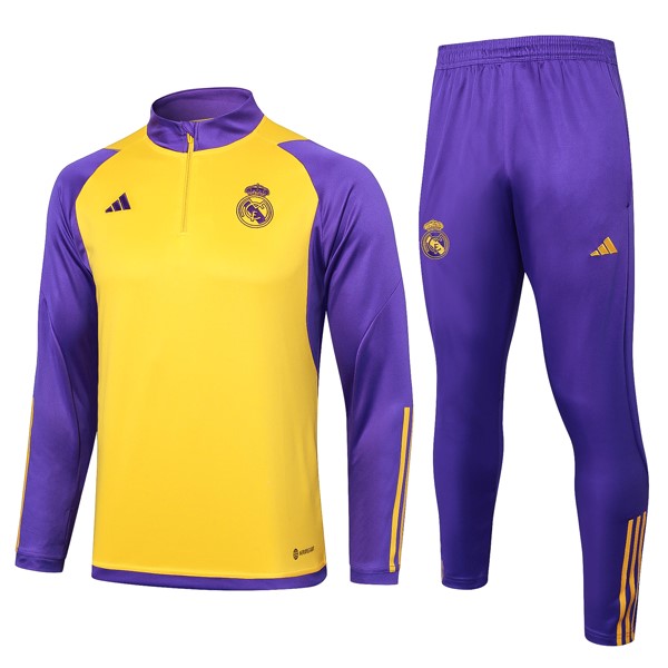 Sudadera De Training Real Madrid 2024 2025 Amarillo Purpura